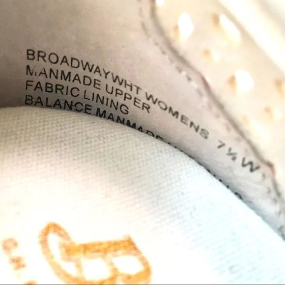 Bass Womens White Woven Broadway Flats Size 7.5W - Picture 6 of 7